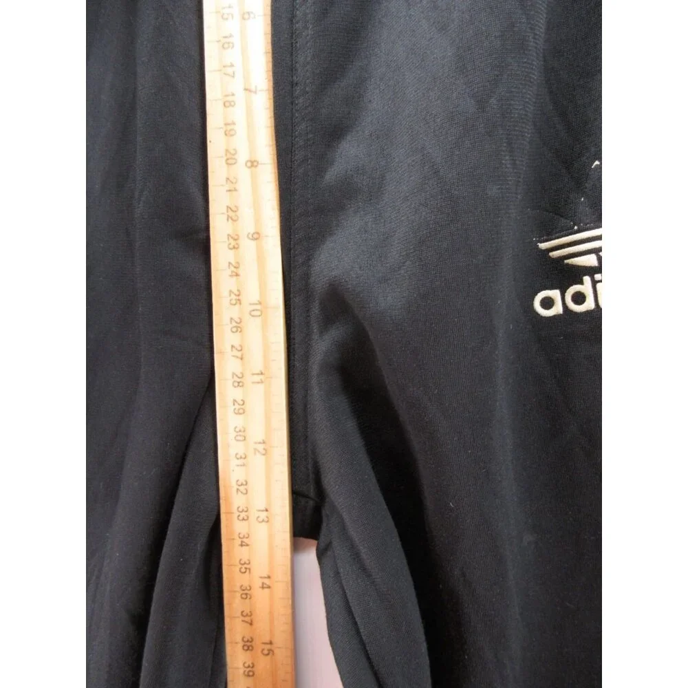 VINTAGE Adidas Pants XS Track Warm Up Trefoil Baggy Ankle Zip 90s Y2K*